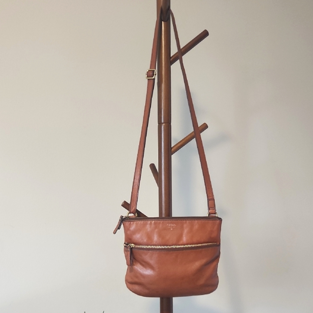 Fossil Leather Crossbody Bag